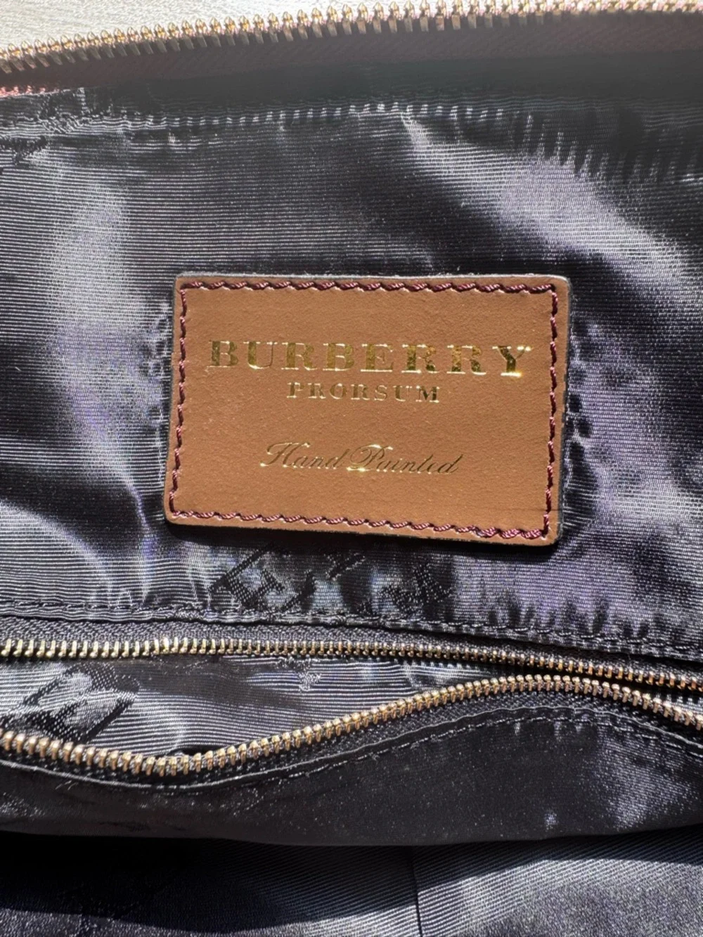 Burberry Multicolor Geometric Canvas & Leather Satchel - Pink, Yellow, Brown - Picture 6 of 10